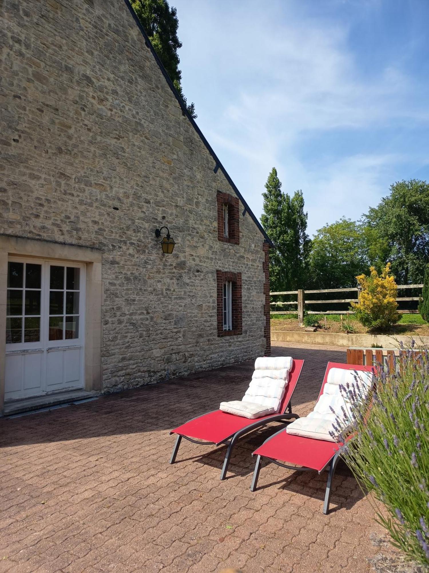 Maison De Charme Tour-en-Bessin Esterno foto
